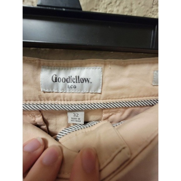 NWT Goodfellow & Co Flat Front Shorts 9in Peach Size 32 - Picture 3 of 5